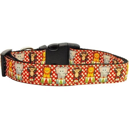 MIRAGE PET Mirage Pet 125-026 SM Circus Smirkus Nylon Dog Collar; Small 125-026 SM